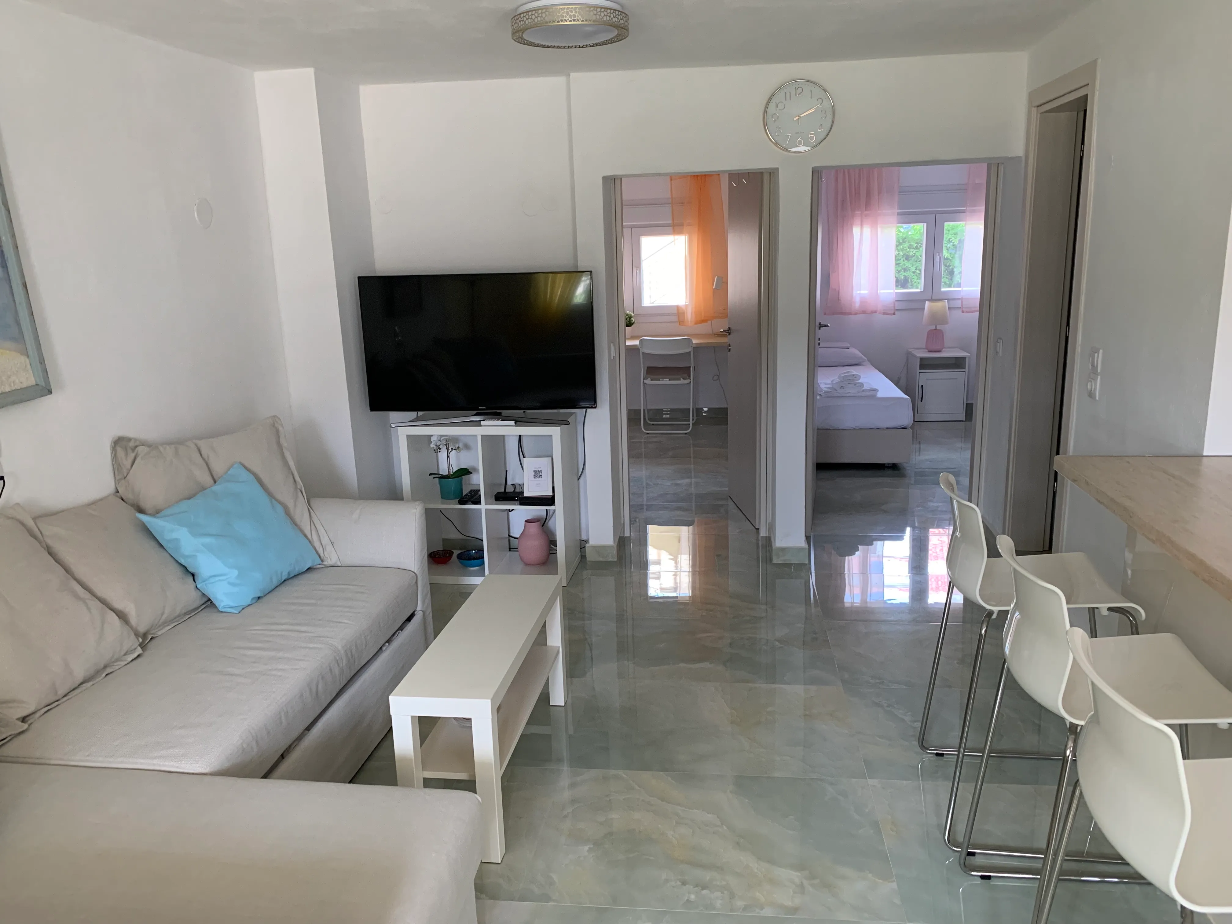 Living area smart TV